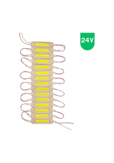 20 Adet 24 Volt 2 Watt Beyaz Cob Led Modül Ip65