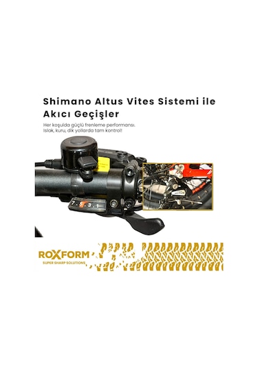 Roxform R-111 Elektrikli Katlanabilir Bisiklet 15ah Shimano Altus Hidrolik Fren Alüminyum Kadro Siyah