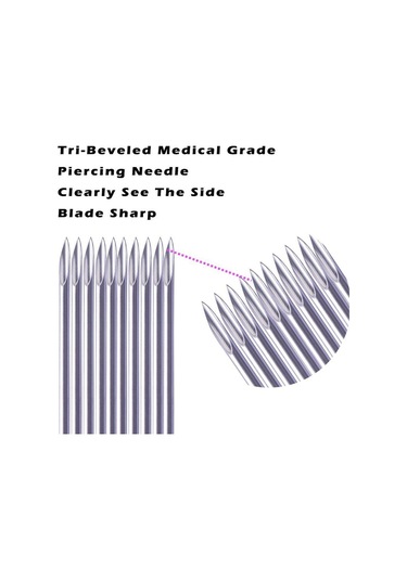 Suntek 100 Adet Vücut Göbek Burun Dudaklar Kulaklar 20g Steril