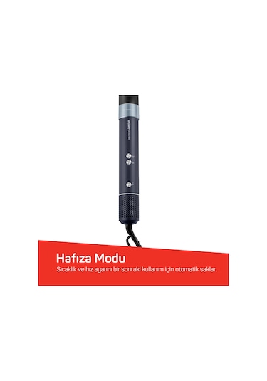 Arzum Revolution Bldc Ionic Hava Üflemeli Saç Şekillendirici 6 Farklı Başlıklı - Ar5166 Siyah