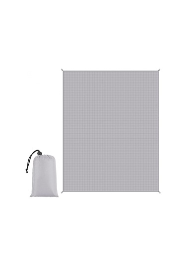 Suntek Plaj Battaniyesi Suya Dayanıklı Portatif Piknik Açık Gri