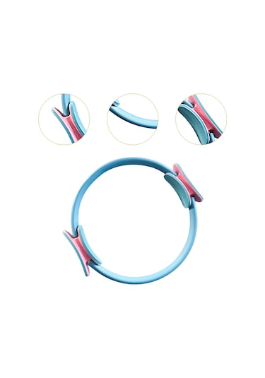 Suntek Pilates Ring Circle Kapalı Egzersiz Aksesuar İç Mavi Mavi