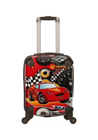 Protocol London Disney Pixar Cars Erkek Çocuk Valizi Kırmızı Siyah
