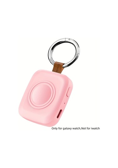 Honeybeeshop Pembe X12sx Taşınabilir Şarj Cihazı Samsung Galaxy Uyumlu Watch 7 Ultra 6 5 4 3 Active 2 1 İçin 1200mah Kompakt Tasarım Usb C Seyahat Dostu