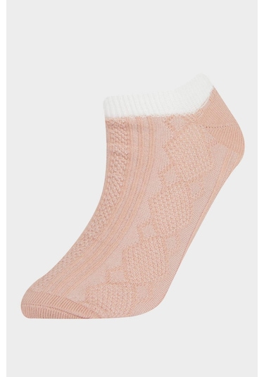 DeFacto Kız Çocuk 3'lü Pamuklu Patik Çorap E6064A8NSKR1
