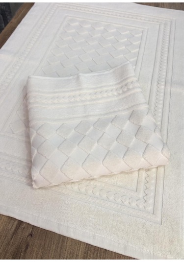 Gonca %100 Pamuk 1 Adet Lüx Banyo Paspası Ayak Havlusu 50 X 70 Krem