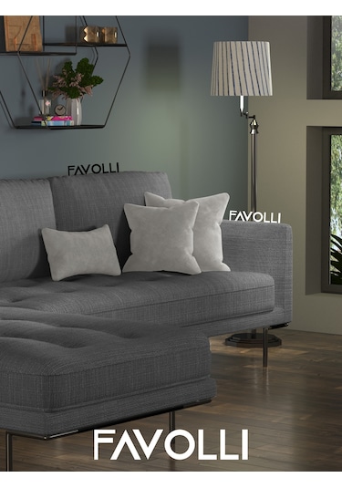 Br Favolli Kadife Dokulu Açık Gri Kırlent Kılıfı Dream Serisi Punch İçin Uygun Gizli Fermuar Açık Gri