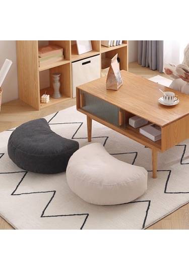 Suntek Zemin Yastık Dekorasyonu Meditasyon Oturma Odası Ofis Koyu Gri