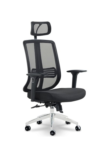 Ofiscombin Ofis Büro Sırt Ayarlanabilir Döner Tekerlekli Öğrenci Ders Çalışma Koltuğu Siyah Allegrac100