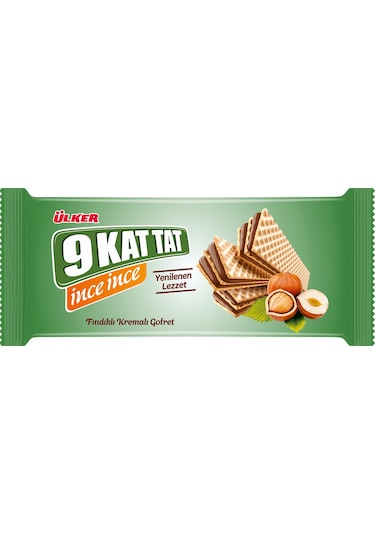Ülker 9 Kat Gofret 114 Gr Çilekli Ve Fındıklı 8 Li Karma Paket