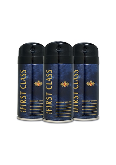 First Class Erkek Sprey Deodorant 3 x 150 ML
