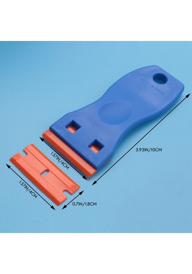 Xiaaokeji Adet Plastik Jilet Bıçağı Kazıyıcıları Ve 100 Adet 1,5 İnç Çift Kenar