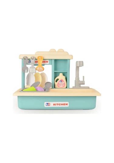 Let's Be Child İnteraktif Lavabo Seti Turkuaz G59040916ss1-1