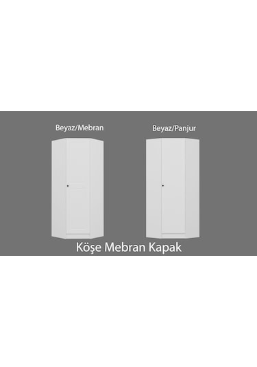 Kale Köşe Gövde Mebran Kapak Beyaz/panjur - 210cm Beyaz