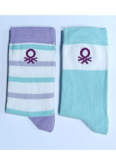 Unıted Colors Of Benetton Erkek Çocuk 2'li Soket Çorap Bnt-g24085 Turkuaz