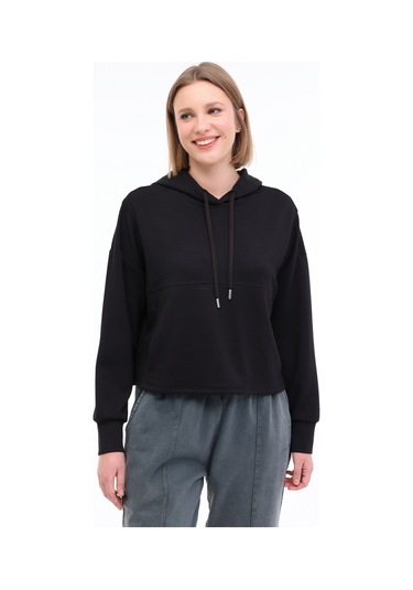 Lumberjack Wl Enya 17ms434 5fx Siyah Kadın Sweatshirt Siyah