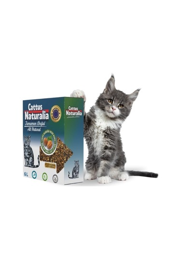 Cattus Naturalia Ceviz Kabuğundan Yapılmış Doğal Kedi Kumu 6 x 6 L