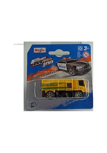 Maısto Fresh Metal Sokak Temizleyici - 1/64 Ölçekli Döküm