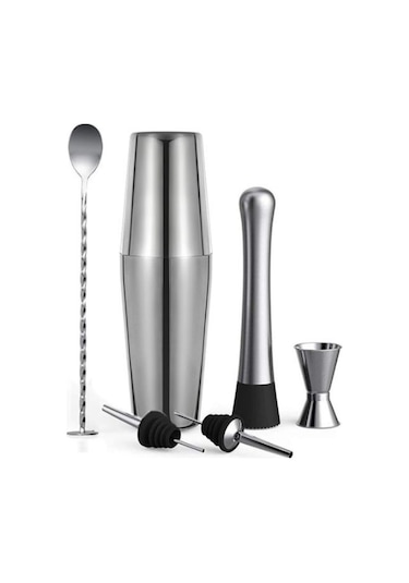 Vosco 6 Parça Avantajlı Kokteyl Set Boston Shaker 750ml