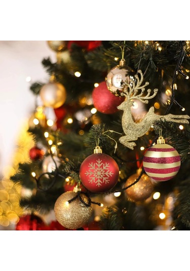 Suofeng 70 Adet 4cm Plastik Noel Topu - Hafif, Kırılmaz Noel Ağaç Dekorasyonu, Parlak Renkler, Ev Ve Ofis İçin Noel Süsleri