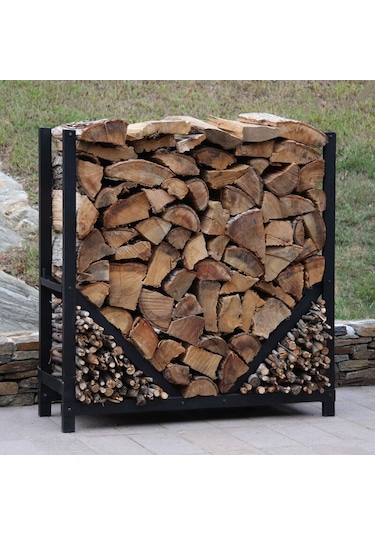 Dekoratif Metal Şömine Odunluğu Tasarım Odun Standı