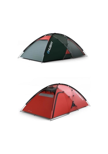 Husky Felen 3+1 Kişilik Kamp Çadırı Mout Kkırmızı Çok Renkli