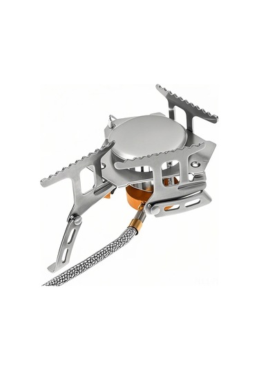 Lemestar Taşra Çıkışları İçin 3000w+3500w Flaşlı Ve Manuel Ateşleme Çift Ocak + Gaz Adaptörü Seti Çok Renkli