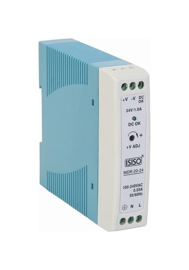 Imdr-20-24 - 20W 24Vdc 1A Raya Montajlı Güç Kaynağı