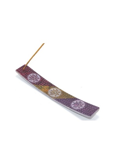 Obsidian Taşı Kayık Tütsülük Model 6 Çok Renkli