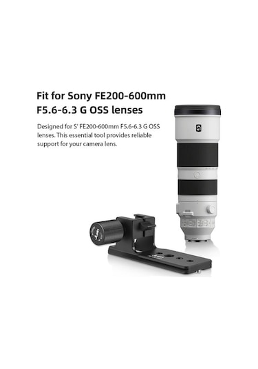 Pazly Sony Fe200-600mm İçin Hızlı Çıkarılabilir Alüminyum Tripod Ayağı - Güvenli Lens Destek, Kilitli Montaj