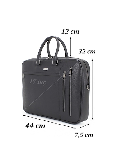 Laptop Çantası 17 İnç El Omuz 8683255009206 Siyah