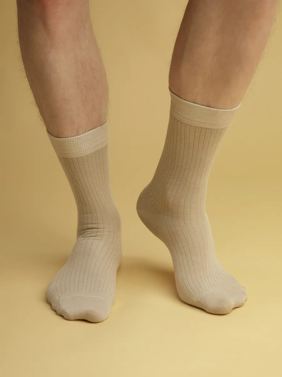 Nosko Yüksek Renkli Çoraplar 6 Çift 446882447 Bej