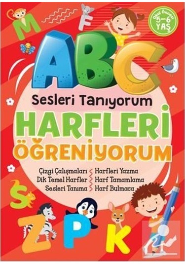 Mercankitap Sesleri Tanıyorum Harfleri Öğreniyorum / Çizgi Çalışmaları-Dik.