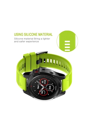 Sones Garmin Marq Athlete Gen 2 22mm Hızlı Açılan Silikon Saat Kordonu