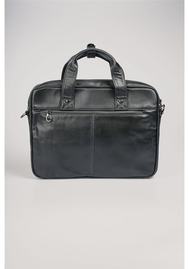 Ççs 71474 Hakiki Deri Evrak Çantası Siyah