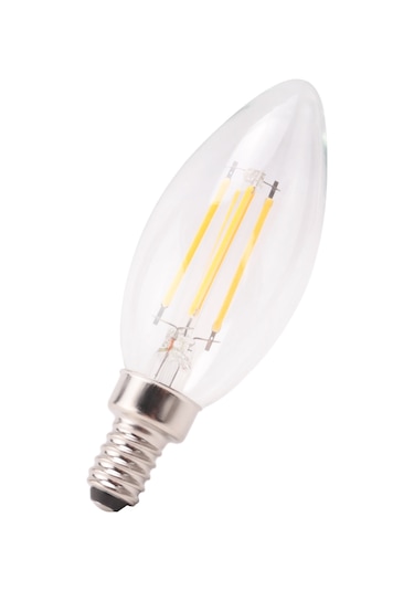 E12 4w Edison Mum Alev Filament Led Ampul Lamba 10 3,5 Cm