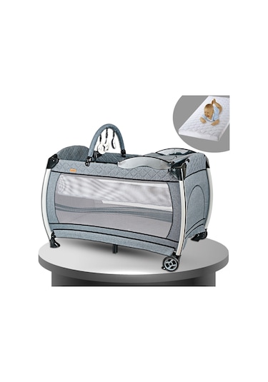 Baby Home 600 Nanny Bebek Oyun Parkı Yatak + Sünger Yatak