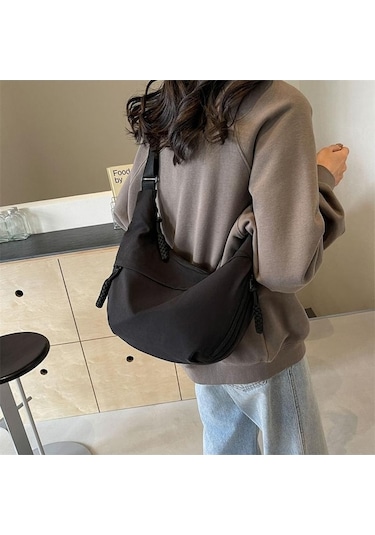 Dancemonkey Renk Omuz Öğrenci Messenger Kapasiteli Kadın Gri Düz Çantası Çantası Çanta Büyük Börek Xt Gri