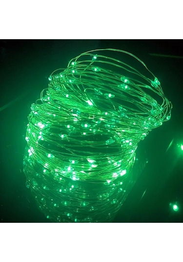 Yeşil Noel Işığı 10m 20m Bakır Gümüş Tel Usb Led Dize İşıklar Peri Noel Düğün Parti Dekor İçin Su Geçirmez Tatil Aydınlatma 2m Yeşil