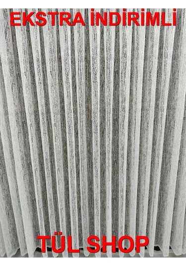 Tül Perde Spor Desenli Örme Tül Uygun Fiyatlı Ütü Sevmez Tül (309013537)
