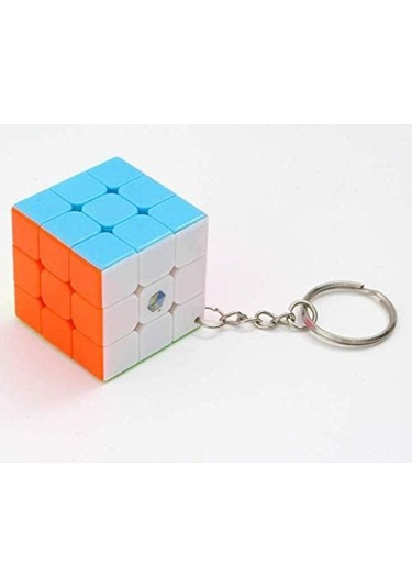 Mini 3 X 3 Flat Speed Zeka Küpü Akıl Küpü Rübik Küp Anahtarlık