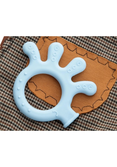 Babyjem Yumuşak Diş Kaşıyıcı Ahtapot Mavi