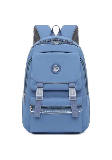 Gençler İçin Şık Ve Pratik Su Geçirmez Okul Çantası, Ortaokul Öğrencilerine Özel Dayanıklı Sırt Çantası, Gündelik Kullanım İçin Trend Tasarım MAvi