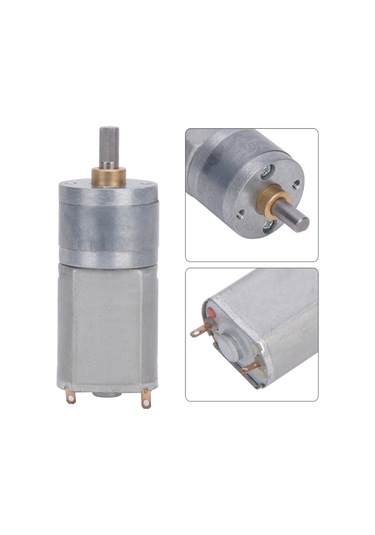 Aubyhe 12v Dc Metal Dişli Motor - 20mm Çaplı, 300rpm Hızlı, Yüksek Tork, Uzun Ömürlü Ve Sesiz Performans