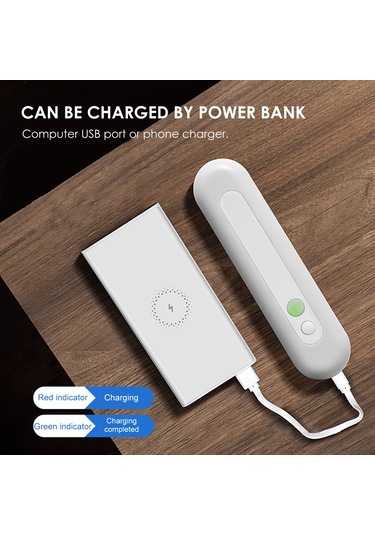 Yifomall 30cm Akıllı Led Lamba, Vücut Algılama, Kablosuz Şarjlı, Manyetik, Soğuk Beyaz Işık, Mutfak Ve Dolap Için Beyaz