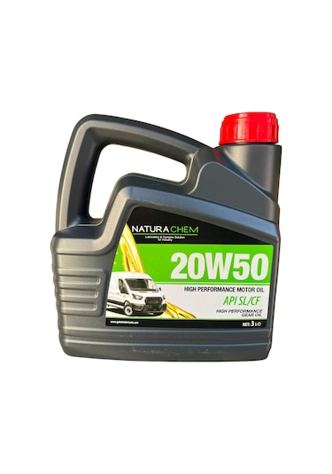 Naturachem 20W-50 Yüksek Performanslı Motor Yağı 3 L