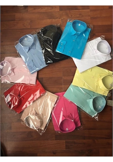 A.L.M Kids Keten Çocuk Uzunkol Gömlek