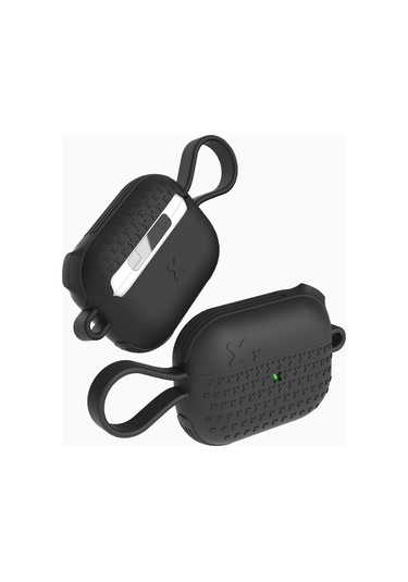 Honmex Airpods Uyumlu Pro İçin Silikon Korumalı Depolama Kutusu - Su Geçirmez, Darbeye Dayanıklı, Şarj Portu Erişimi Kolay - Siyah Airpods Uyumlu Dahil Değil Diğer