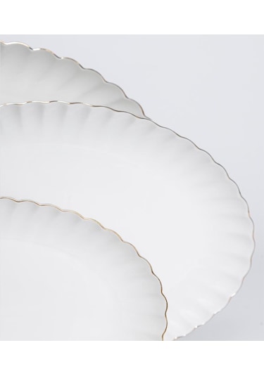 Maxx Doria Parthenon Gold 12 Kişilik 58 Parça Yemek Takımı Pa2068 Beyaz - Gold