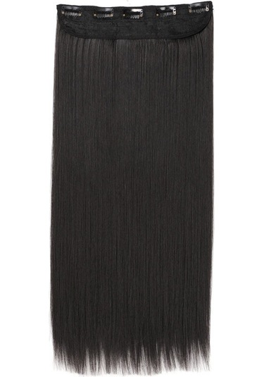 Mufunye Doğal Görünümlü 23.6 İnç Düz Saç Uzatma, Yüksek Kaliteli Isıya Dayanıklı Lif, Kolay Takılır Ve Rahat Kullanım